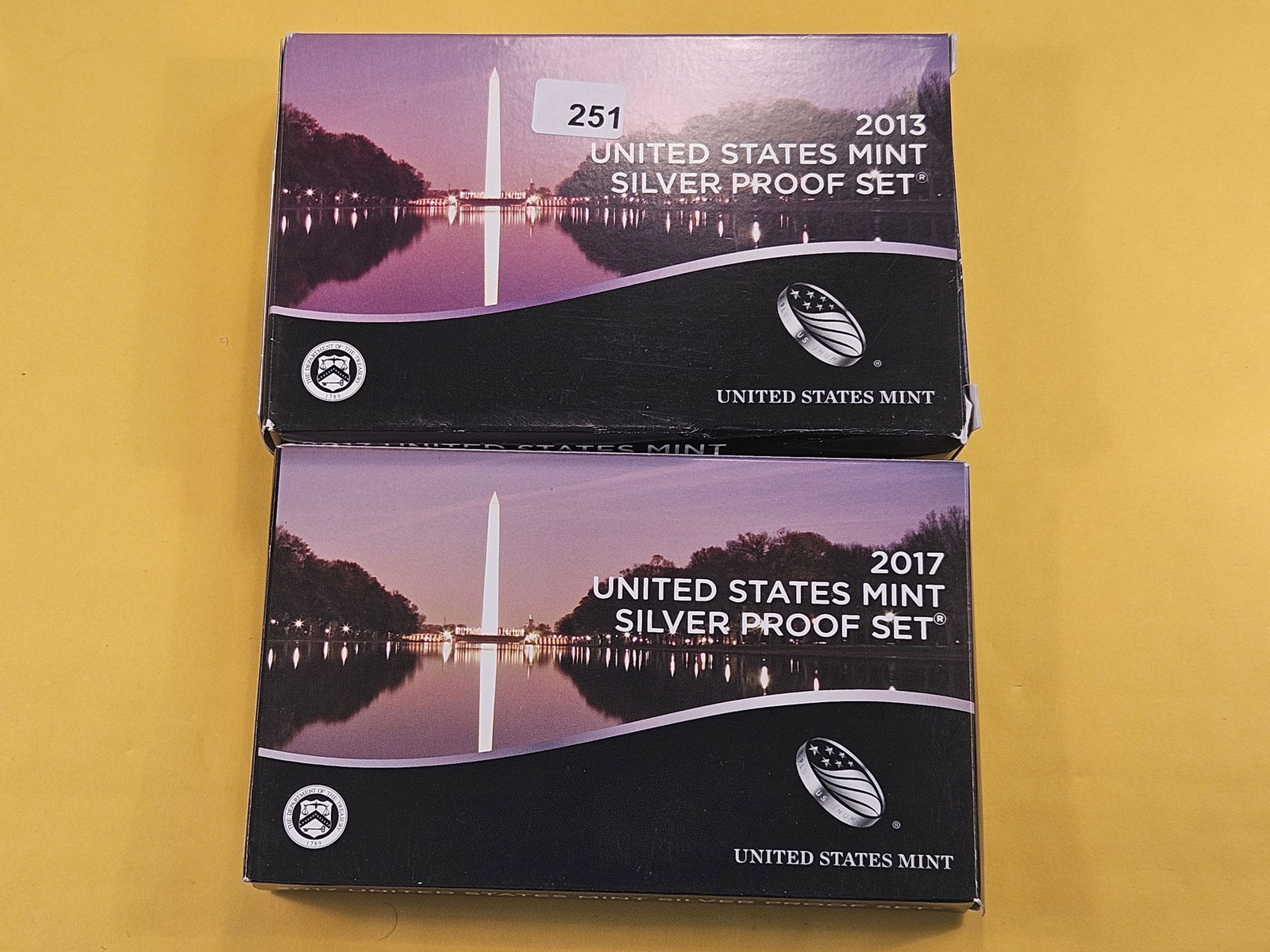 Two United States Mint Silver Proof Sets (1 of 2)