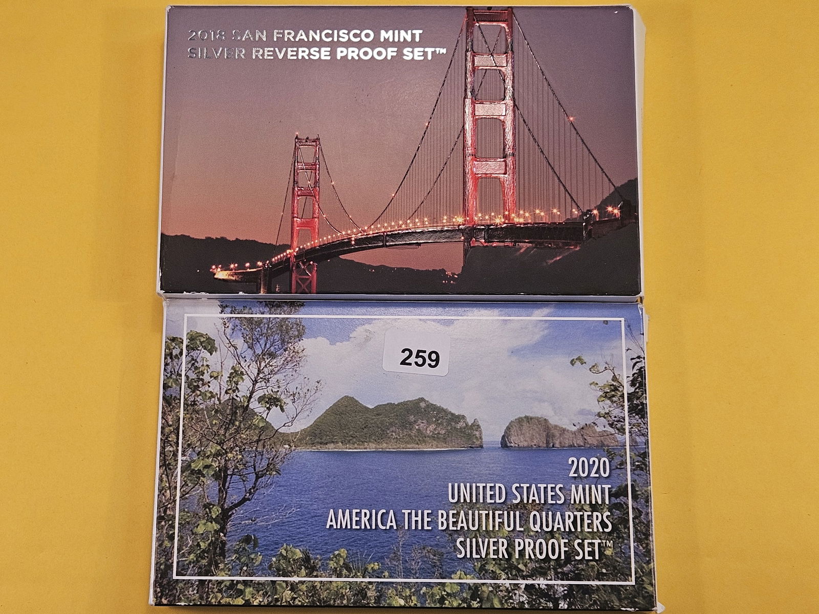 Two United States Mint Silver Proof Sets (1 of 2)