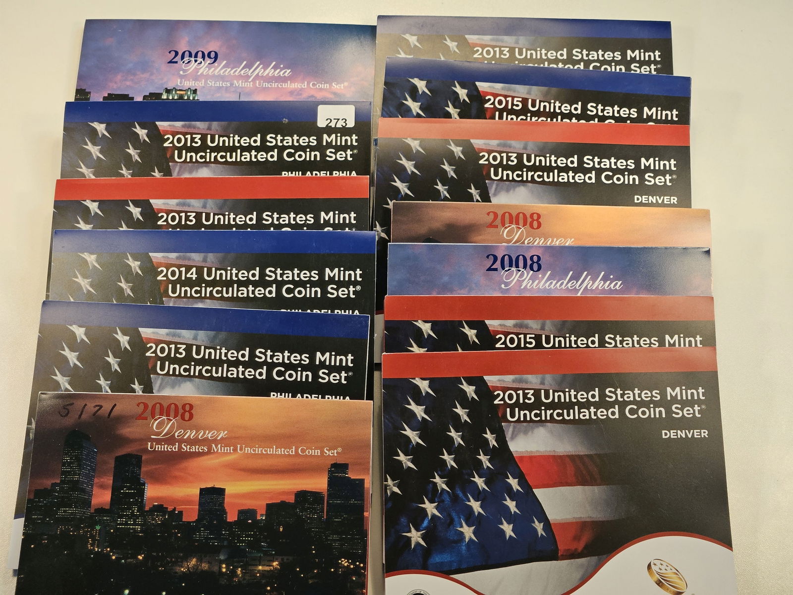 Thirteen Newer US Mint Uncirculated Coin Sets (1 of 6)