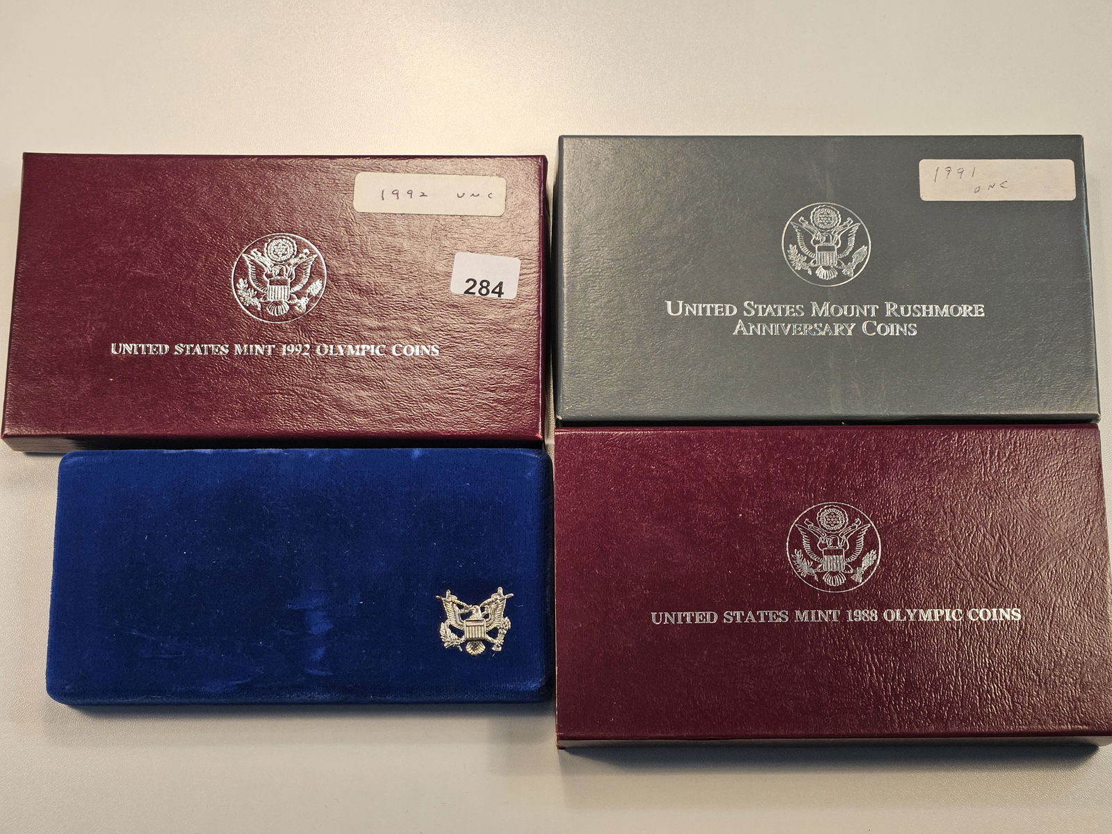 Four US Mint Commemorative Silver Dollars (1 of 2)