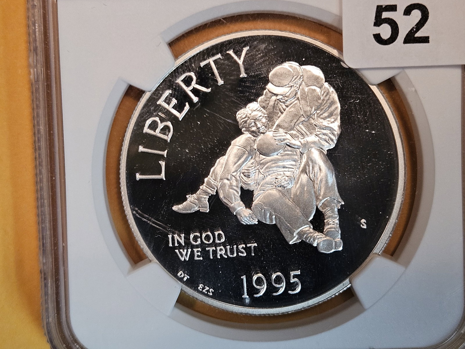 NGC 1995-S Commemorative Silver Dollar in Proof 69 Ultra Cameo: Civil War