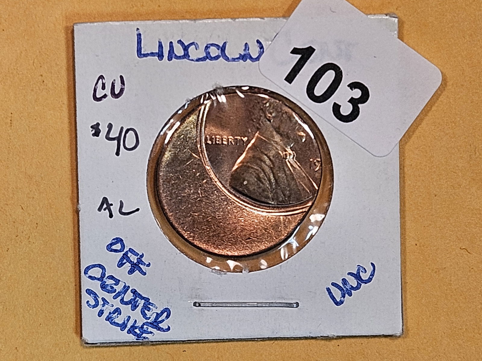 Mint Error! 19__ Brilliant Uncirculated Lincoln Cent (1 of 2)