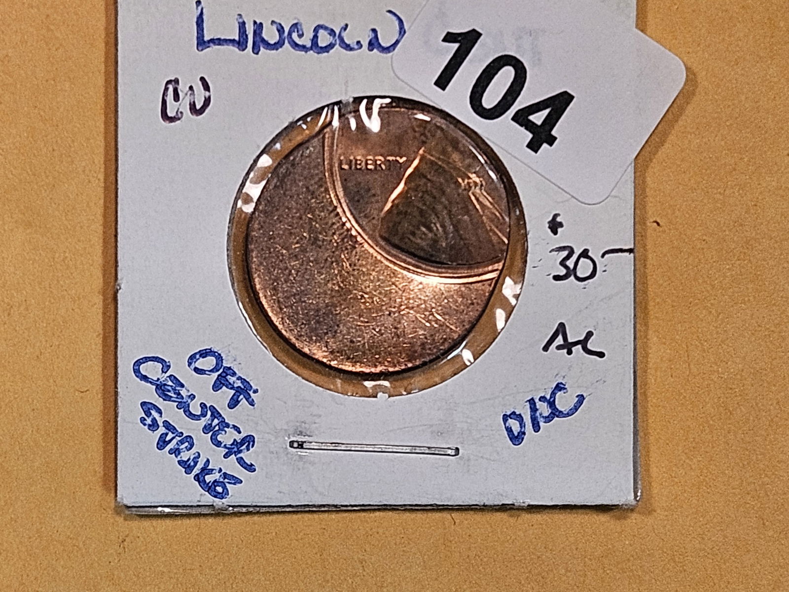 Mint Error! 19__ Brilliant Uncirculated Lincoln Cent (1 of 2)