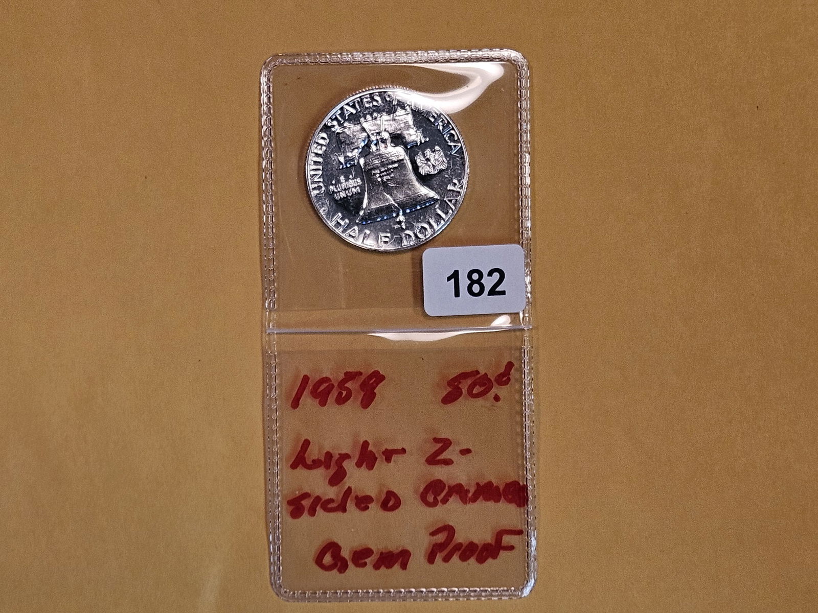 GEM proof 1958 Franklin silver Half Dollar (1 of 3)