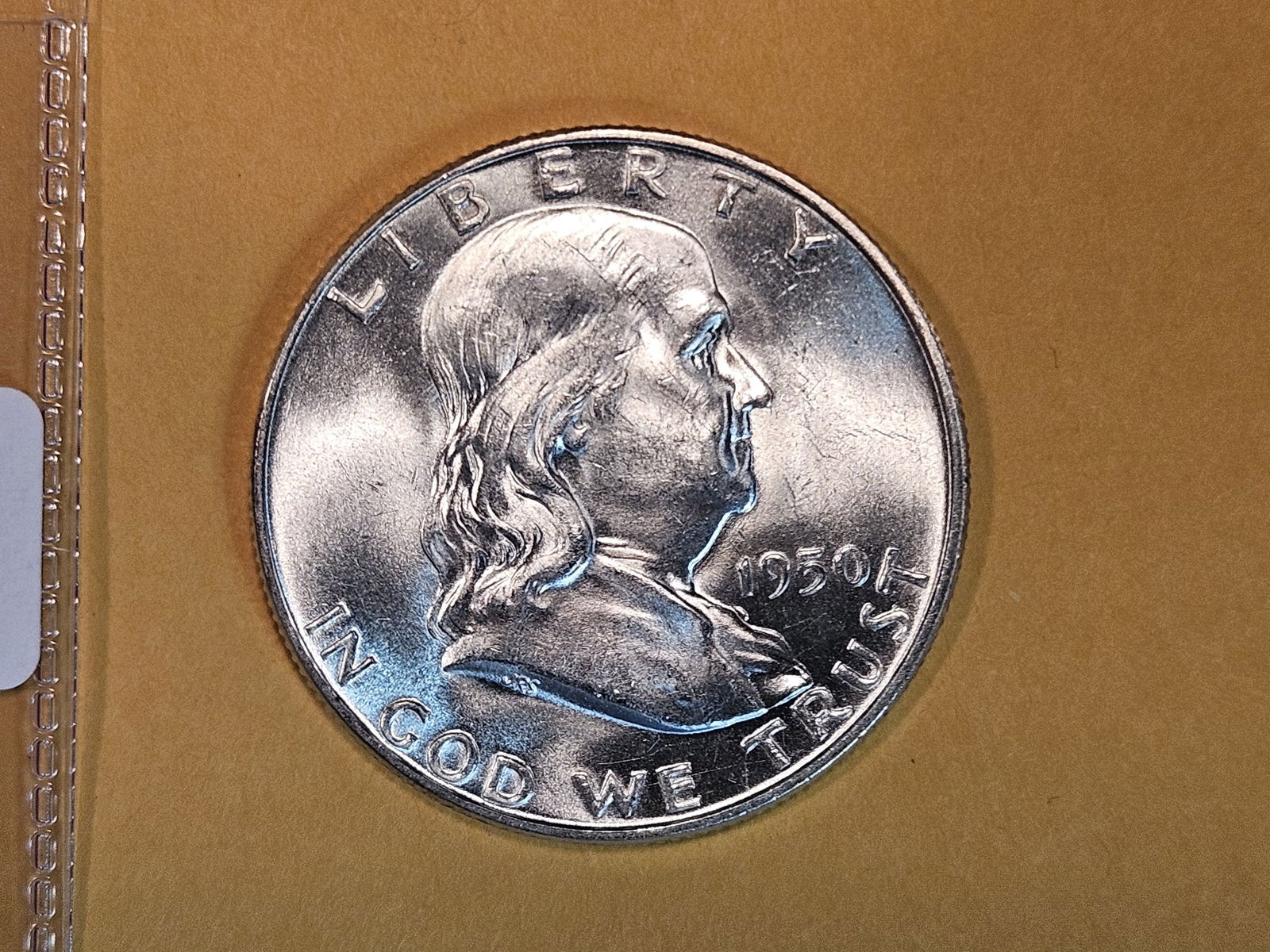 Choice Brilliant Uncirculated 1950-D Franklin Half Dollar FBL (1 of 5)