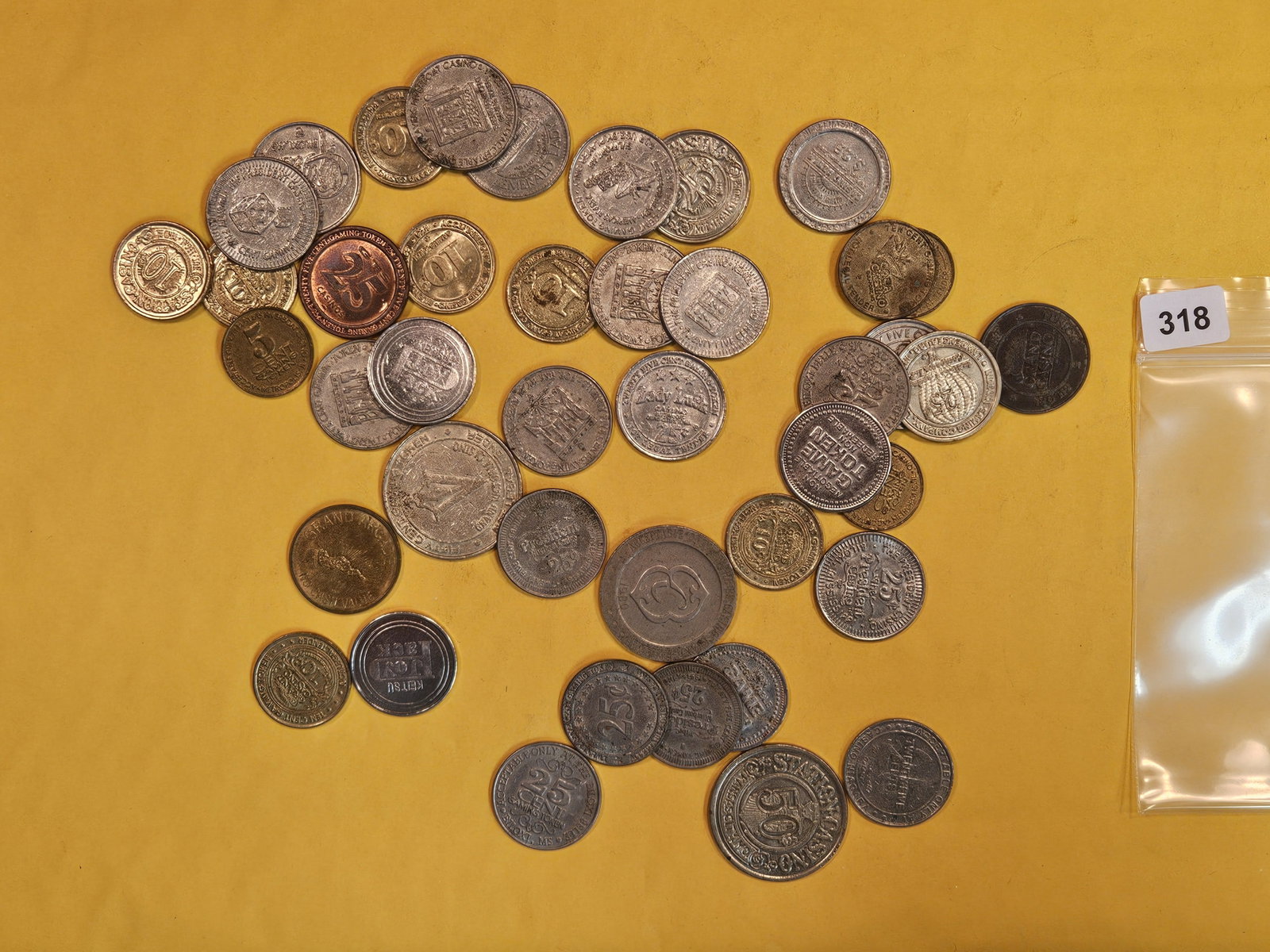 Casino and arcade tokens: Mixed