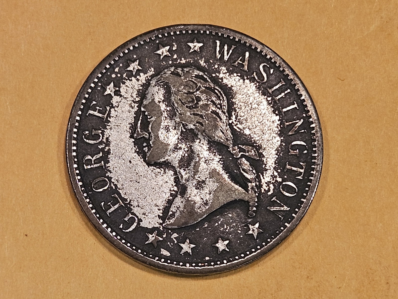 Rare, early circa 1910 Dr Pepper Token!: Washington obverse