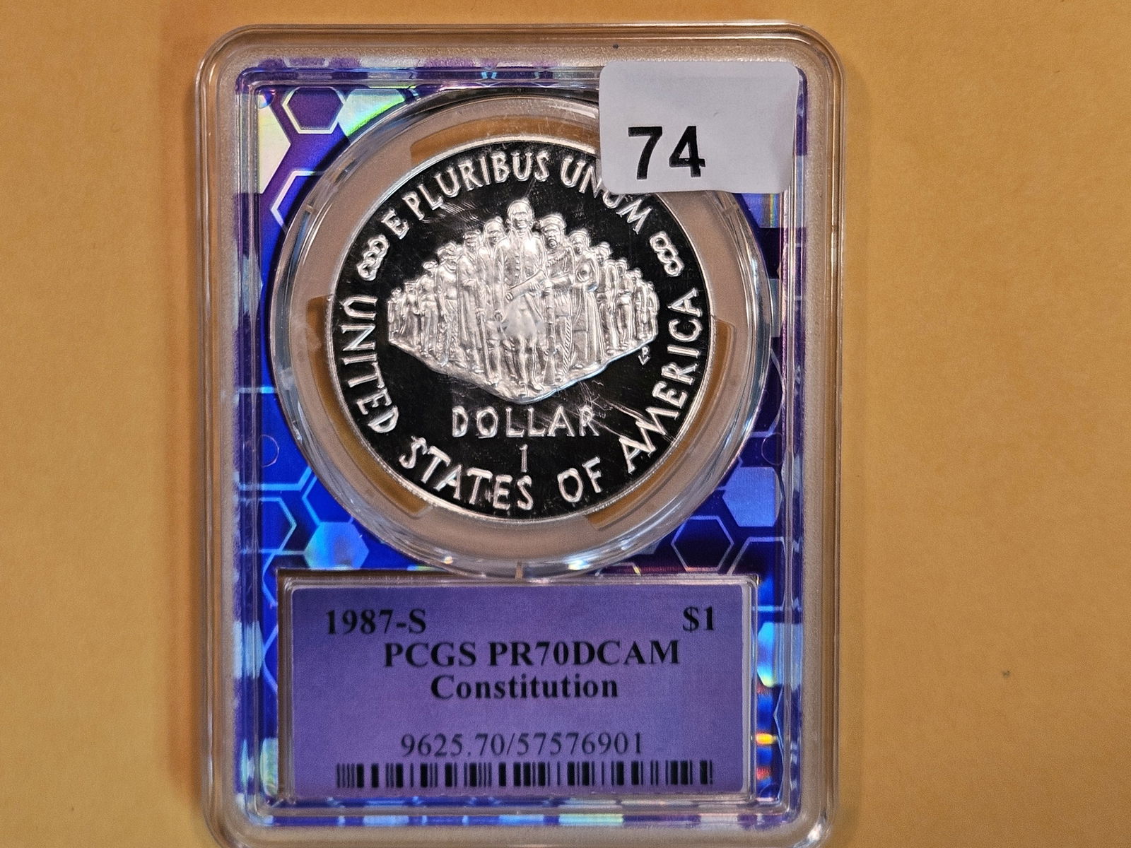PERFECT! PCGS 1987-S Constitution Commemorative Silver Dollar in Proof 70 Deep Cameo (1 of 2)