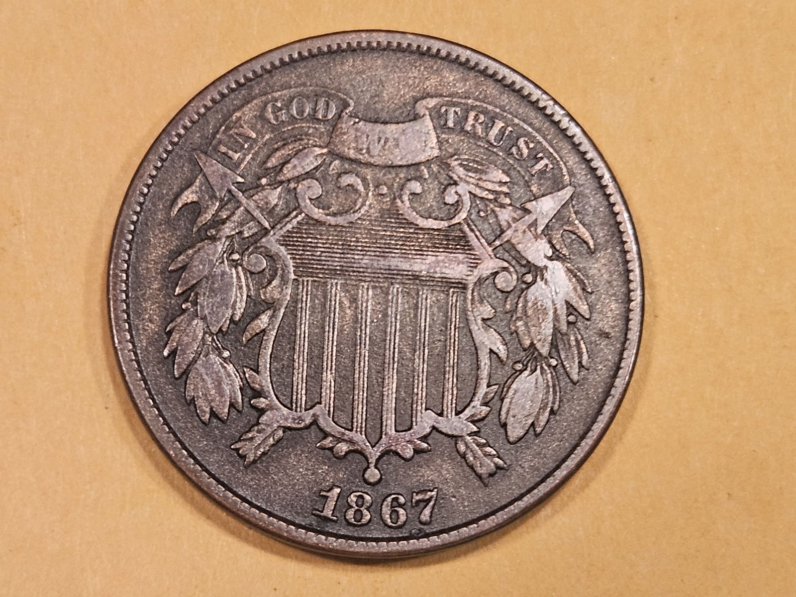 1867 Two Cent Piece (1 of 3)
