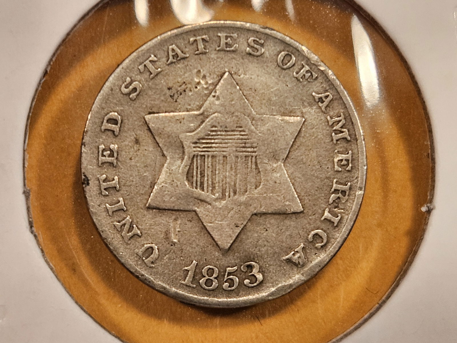 1853 Three Cent Silver Trime (1 of 4)