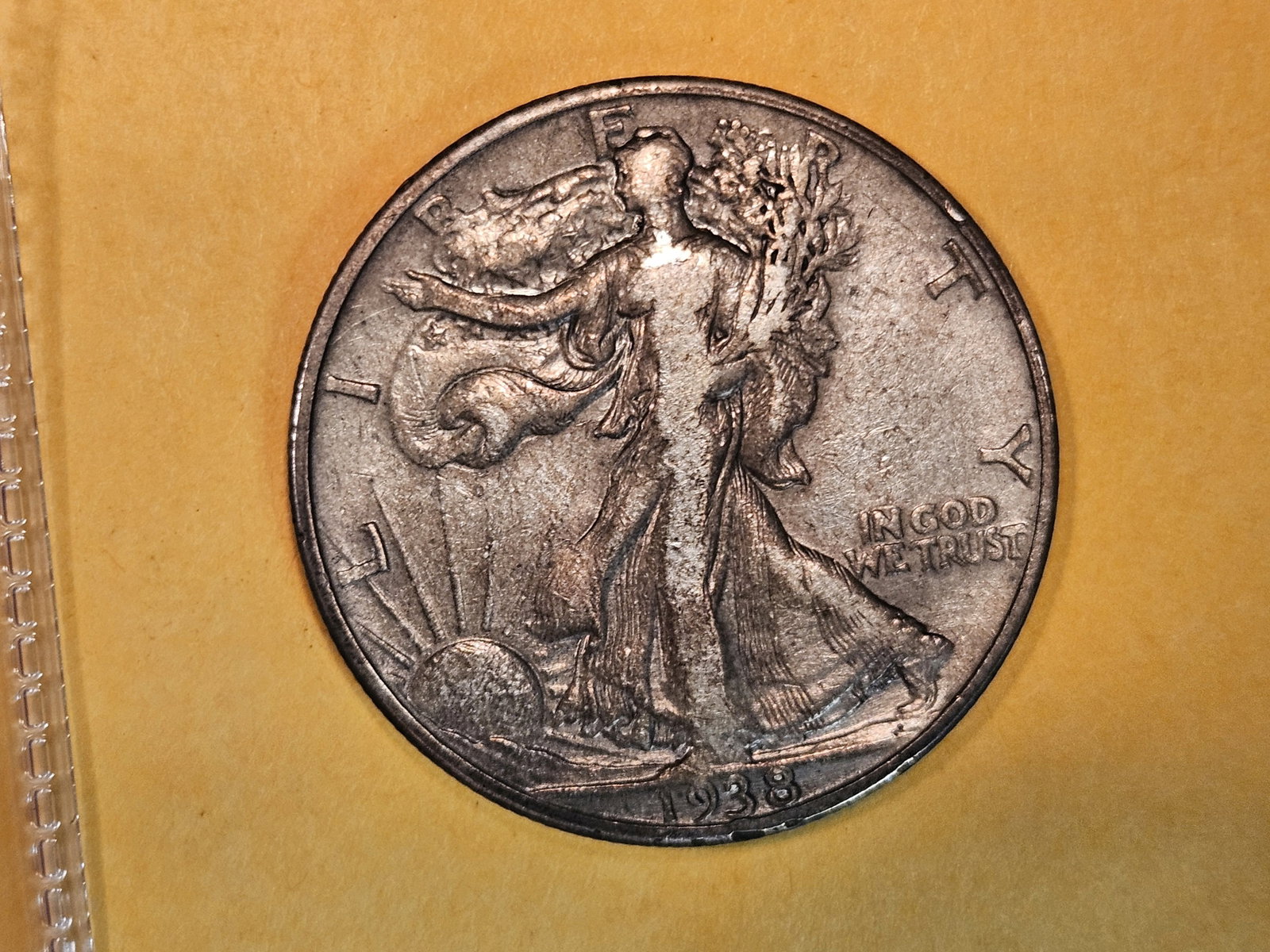 * KEY DATE * 1938-D Walking Liberty Half Dollar: In Fine plus