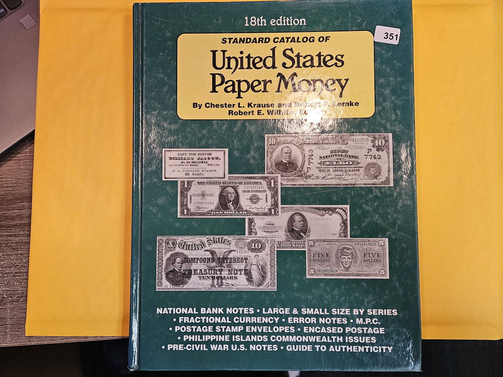 18th Edition Standard Catalog of US Paper Money: Hardcopy