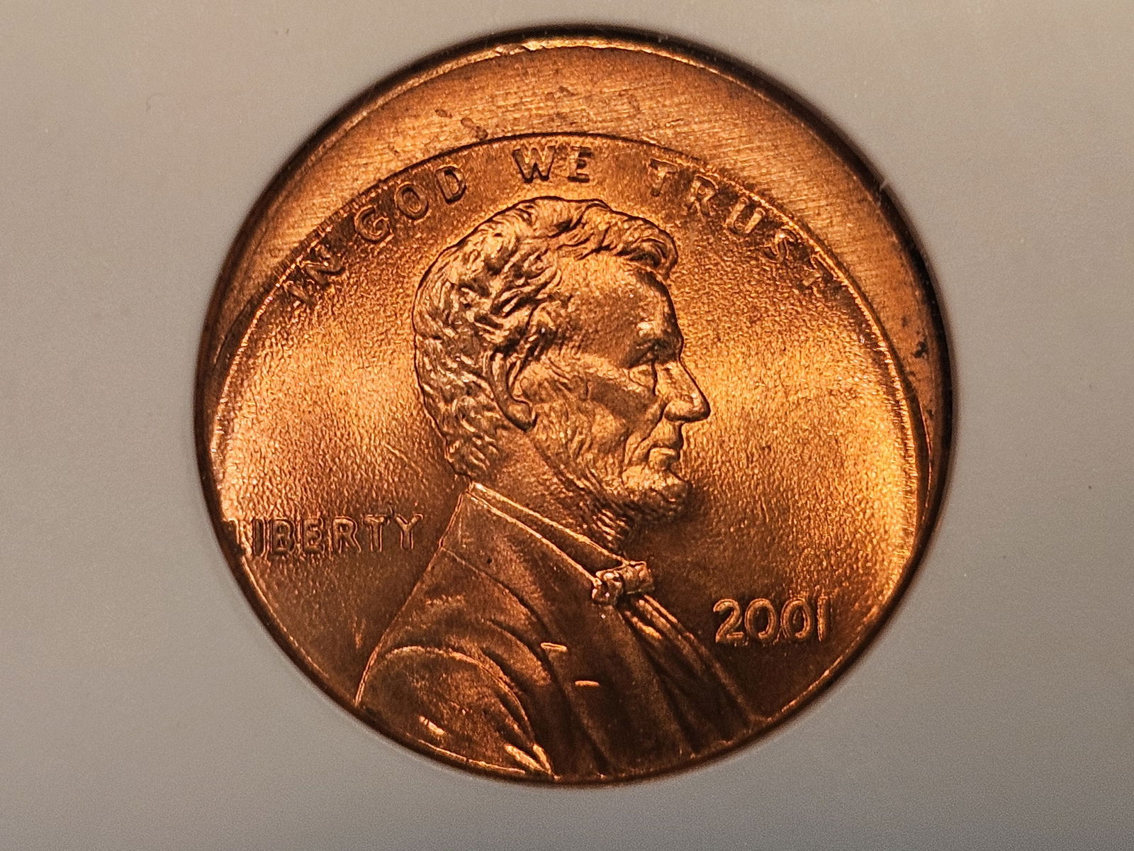MINT ERROR! GEM! ANACS 2001 Lincoln Cent in Mint State 66 RED (1 of 4)