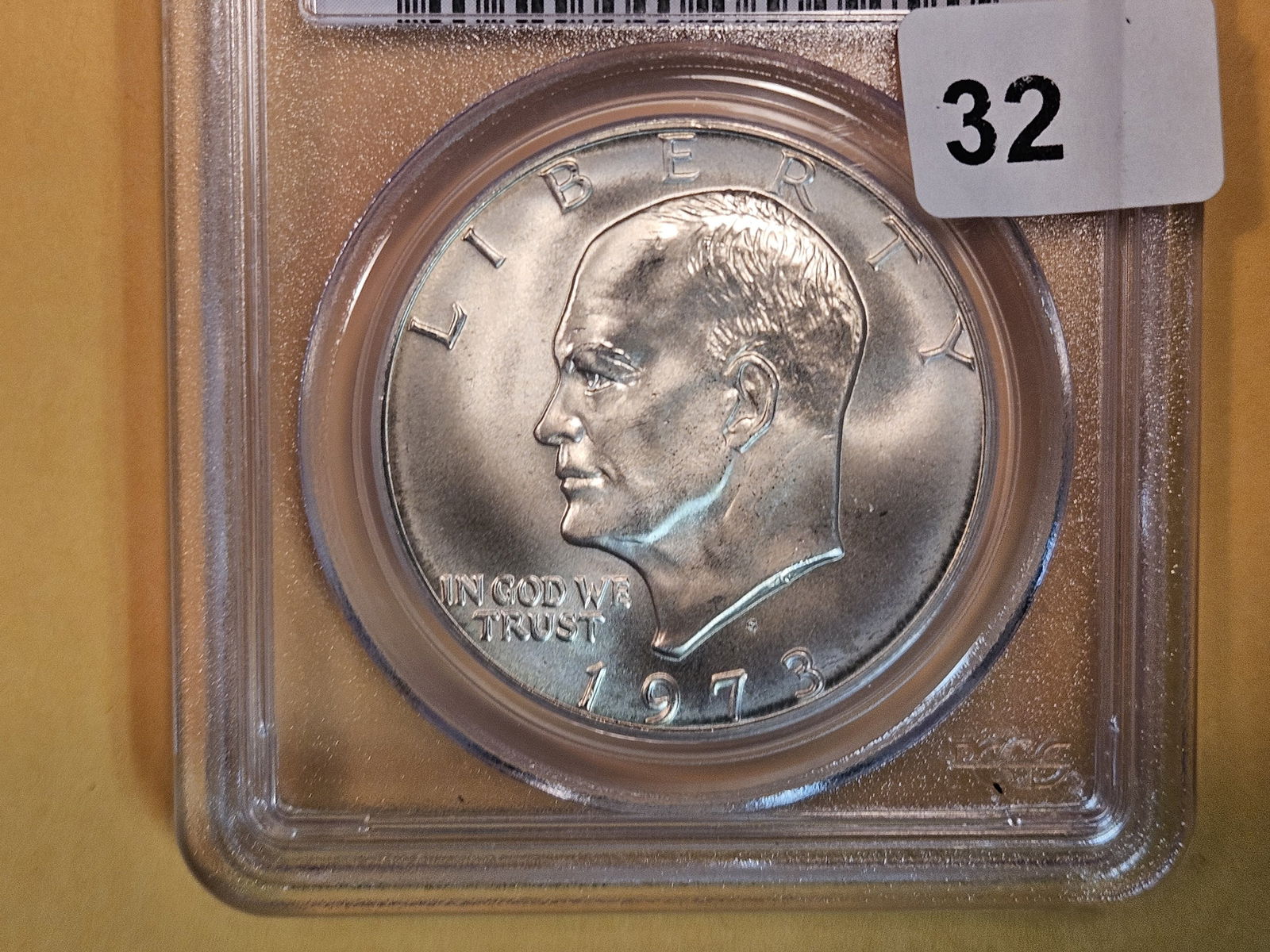 GEM! PCGS 1973-S Silver Eisenhower Dollar in Mint State 66 (1 of 3)
