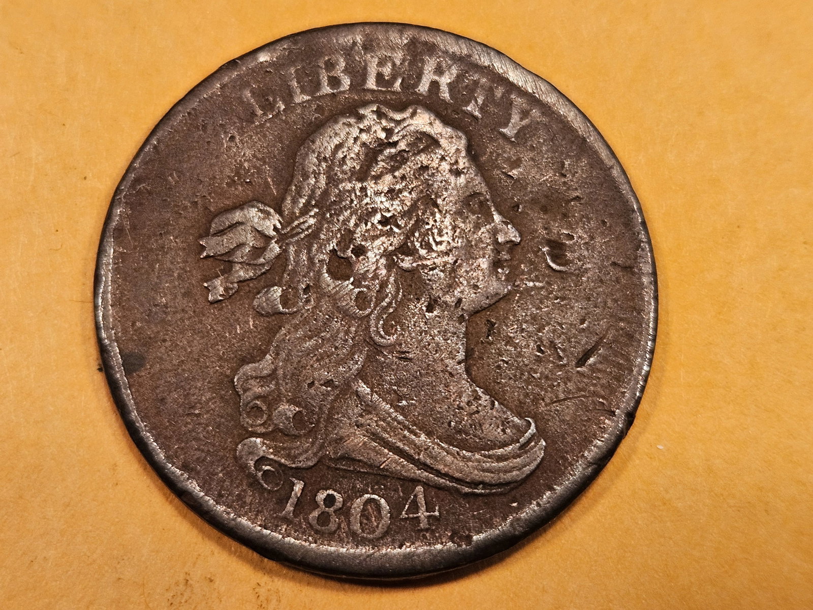 1804 Draped Bust Half-Cent in Very Fine - details (1 of 5)