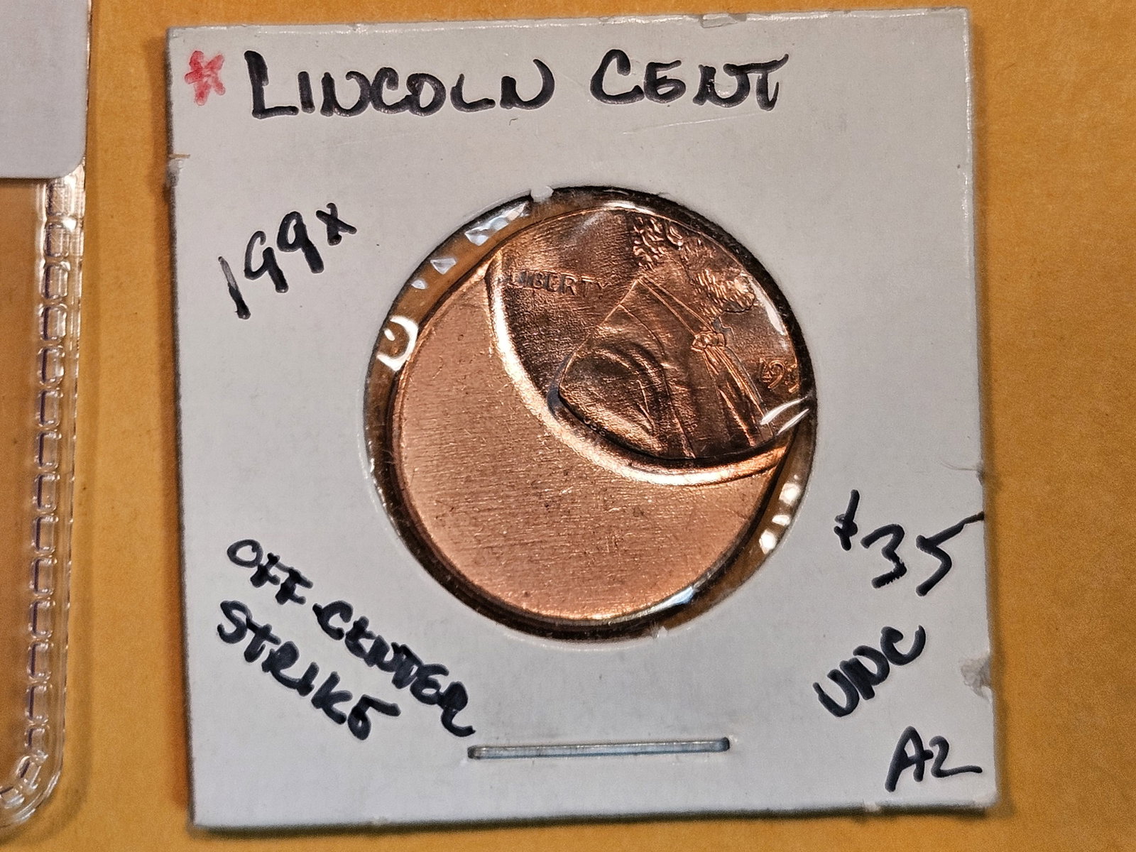 MINT ERROR! Brilliant Uncirculated Red 199_ Lincoln Cent (1 of 2)