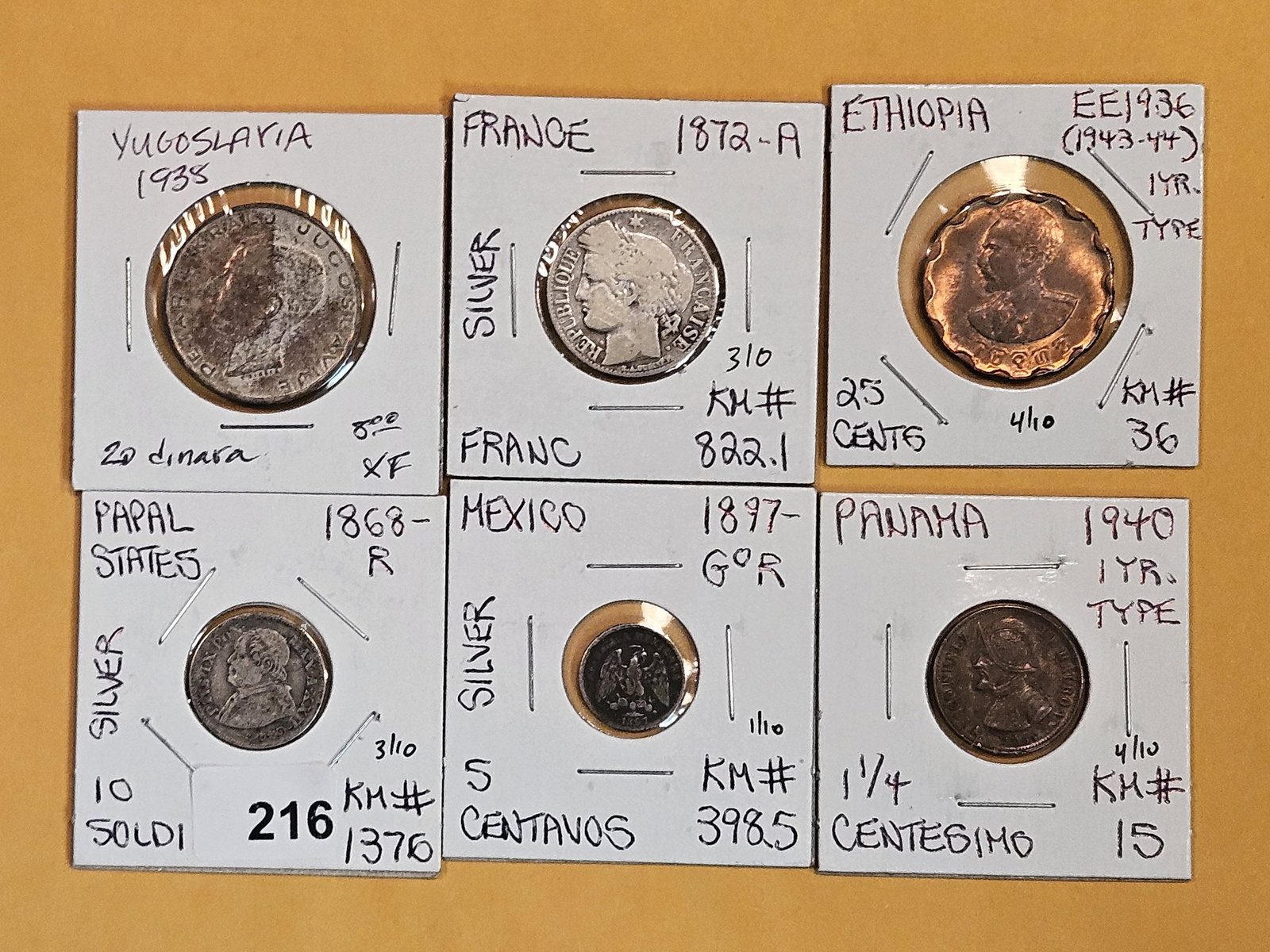 Six little better mixed World Coins (1 of 6)