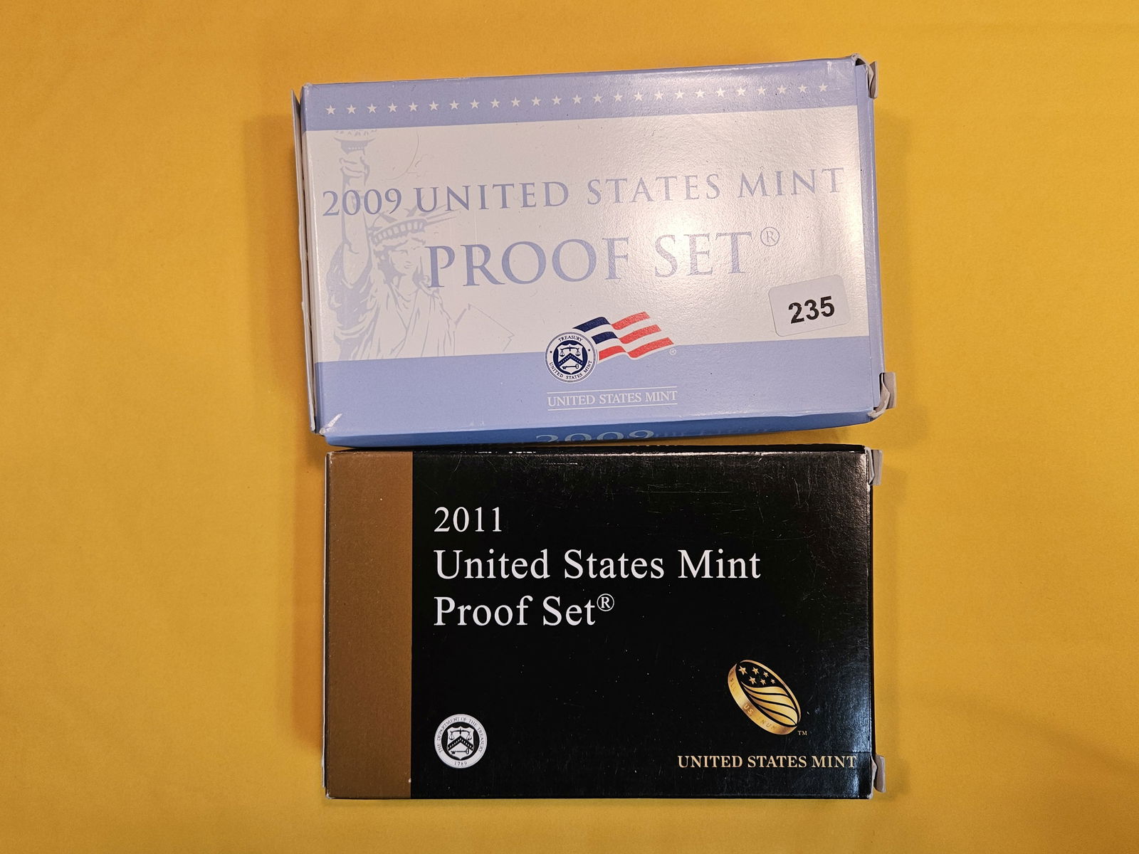 2009 and semi-key 2011 US Proof Sets (1 of 1)