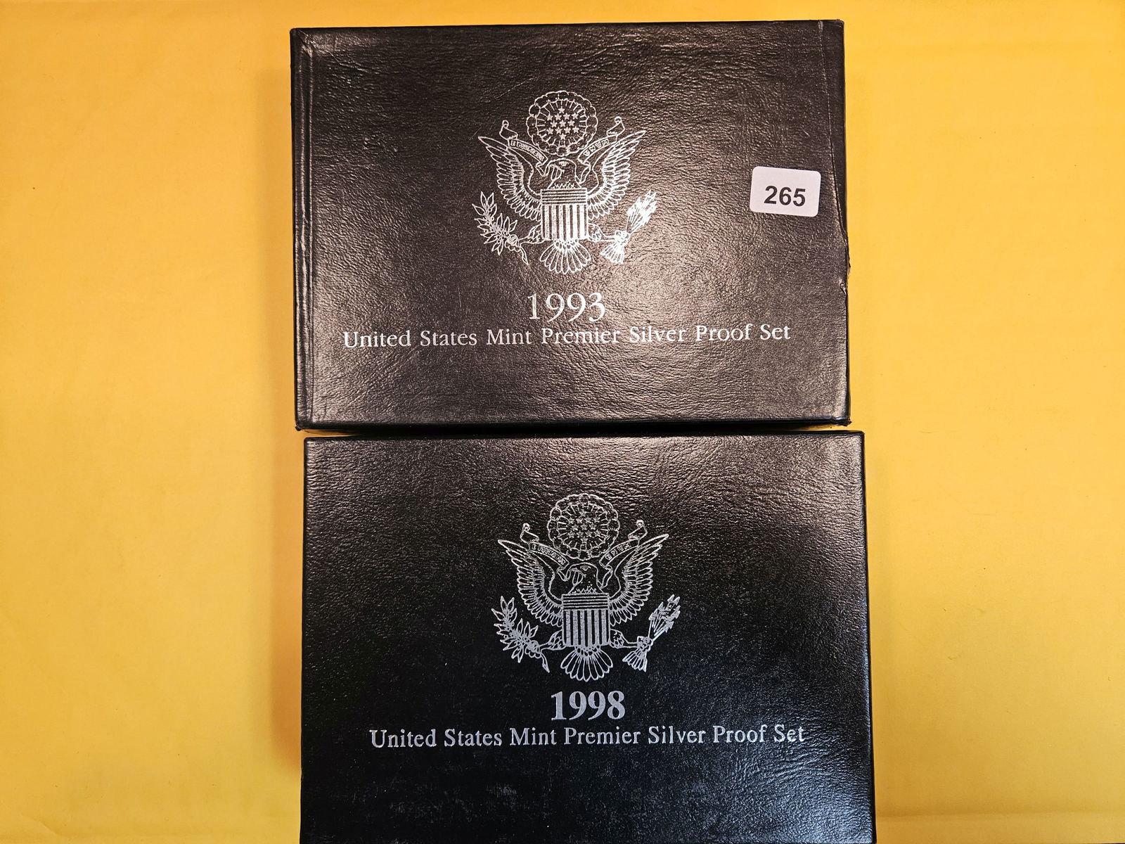 1993 and 1998 US Mint PREMIER SILVER Proof Sets (1 of 1)