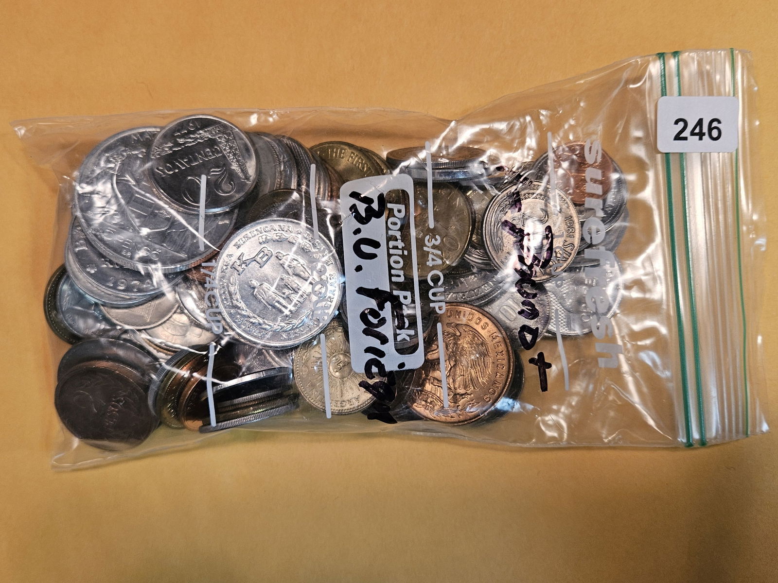 ONE POUND of mixed Brilliant Uncirculated World Coins (1 of 2)