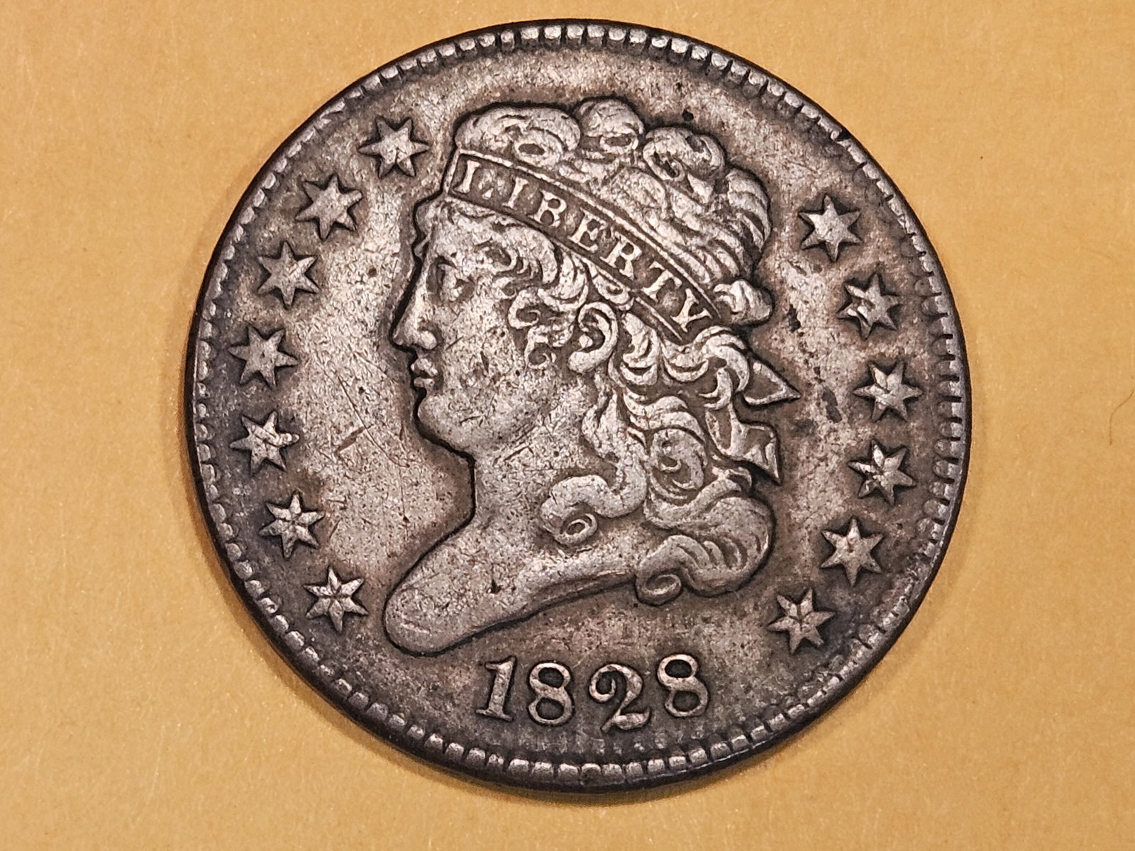 1828 Classic Head half cent in Very Fine plus (1 of 5)