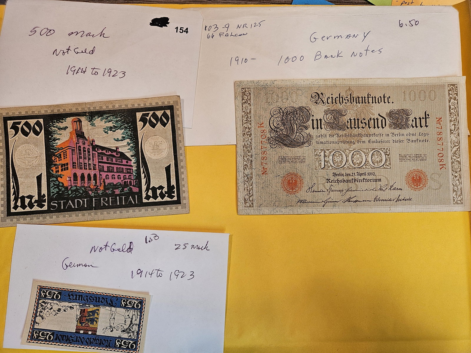 Thirteen mixed German notes (1 of 2)