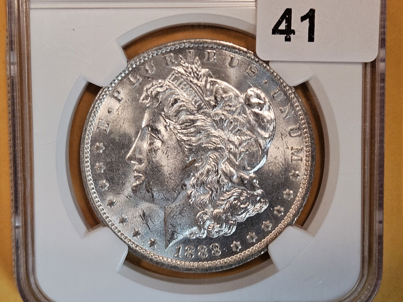 NGC 1888-O Morgan Dollar in Mint State 63 (1 of 3)