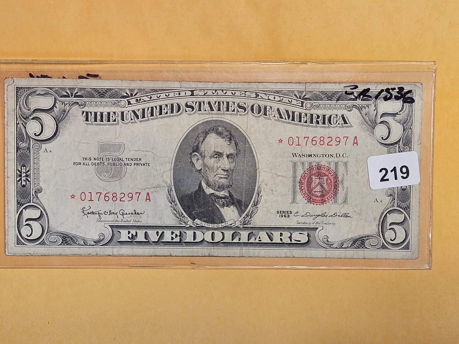 Two STAR REPLACEMENT Five Dollar pieces (1 of 2)