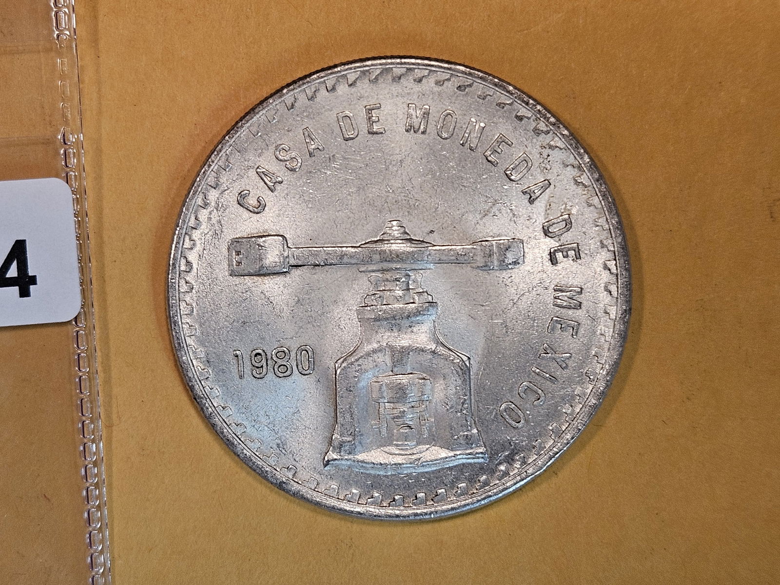 Brilliant Uncirculated 1980 Mexico silver Onza (1 of 3)