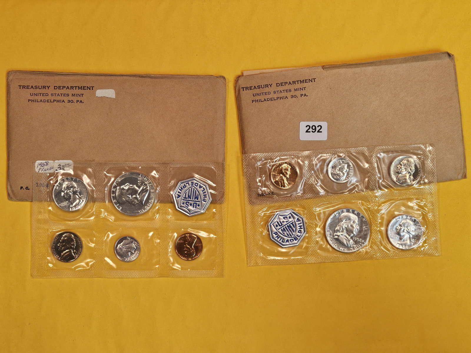 Two GEM Proof 1958 US SILVER Proof Sets (1 of 5)