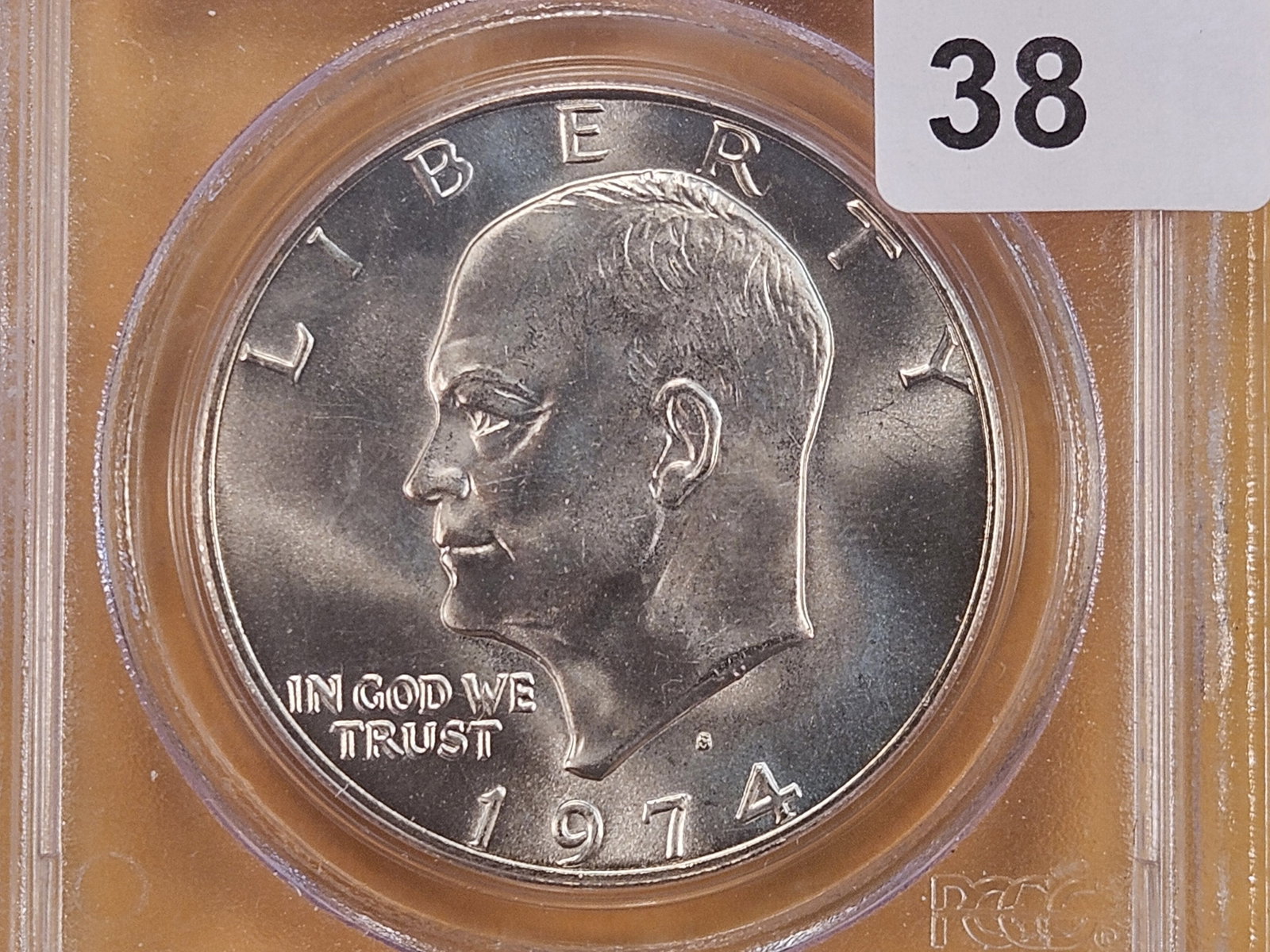 PCGS 1974-S Eisenhower Silver Dollar in Mint State 66: Excellent luster!