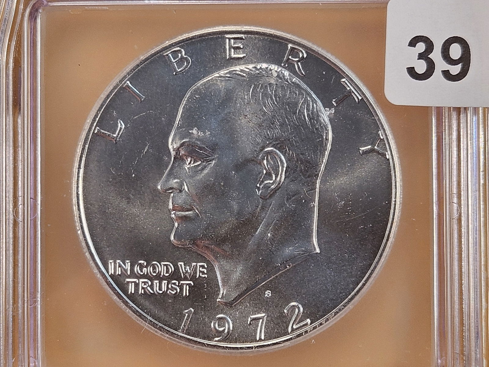 ICG 1972-S Eisenhower Silver Dollar in Mint State 67 (1 of 4)