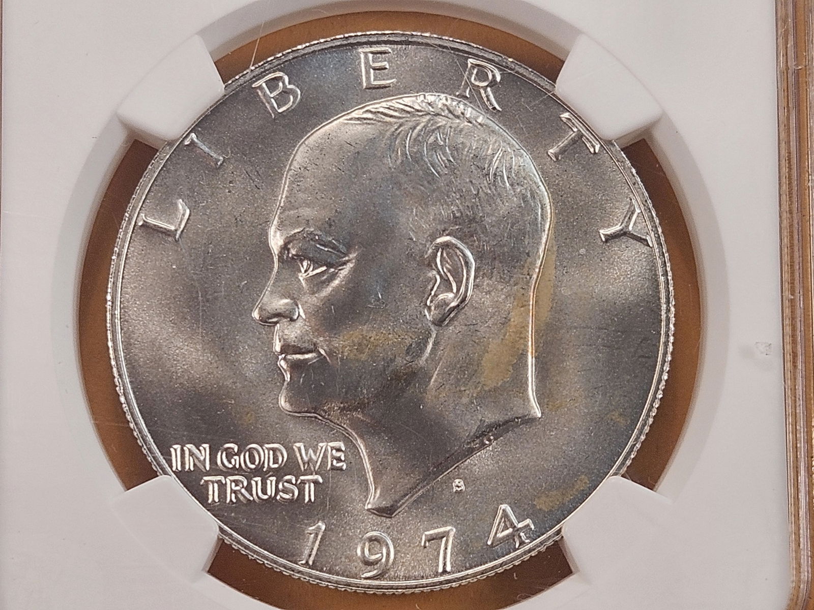 NGC 1974-S Eisenhower Silver Dollar in Mint State 67 (1 of 4)