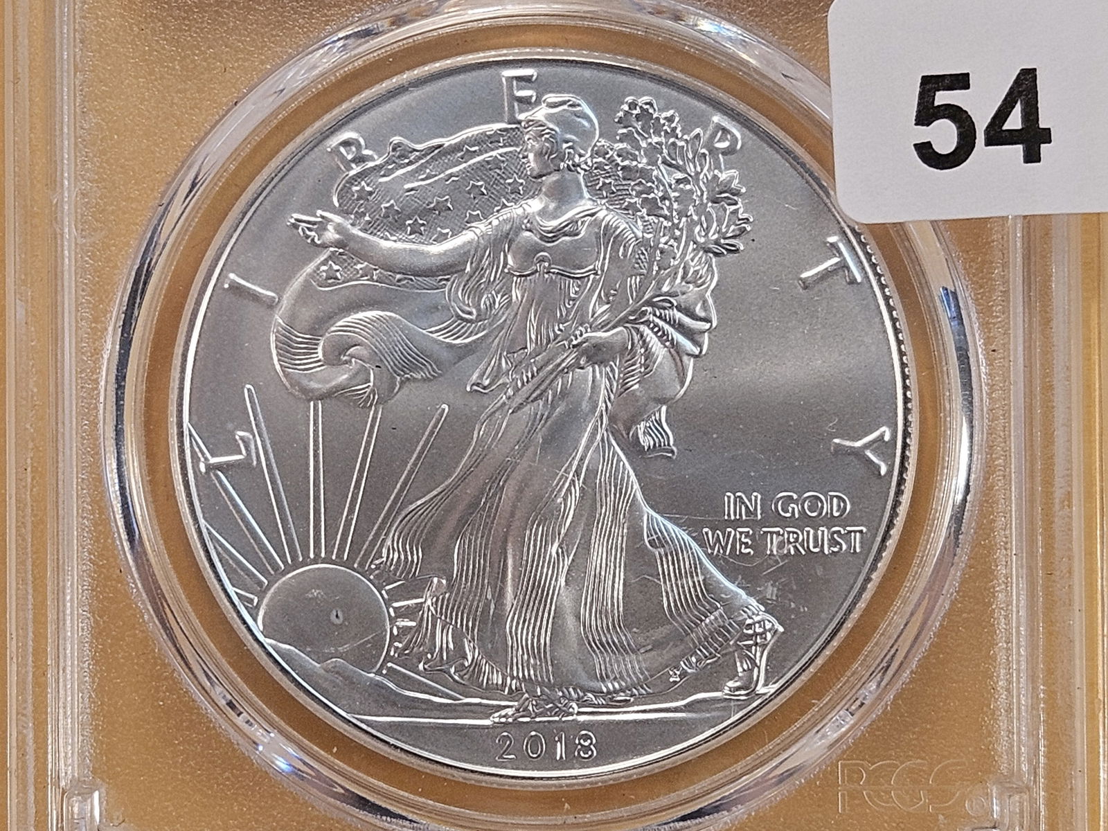 PCGS 2018-(W) American Silver Eagle in Mint State 69 (1 of 4)