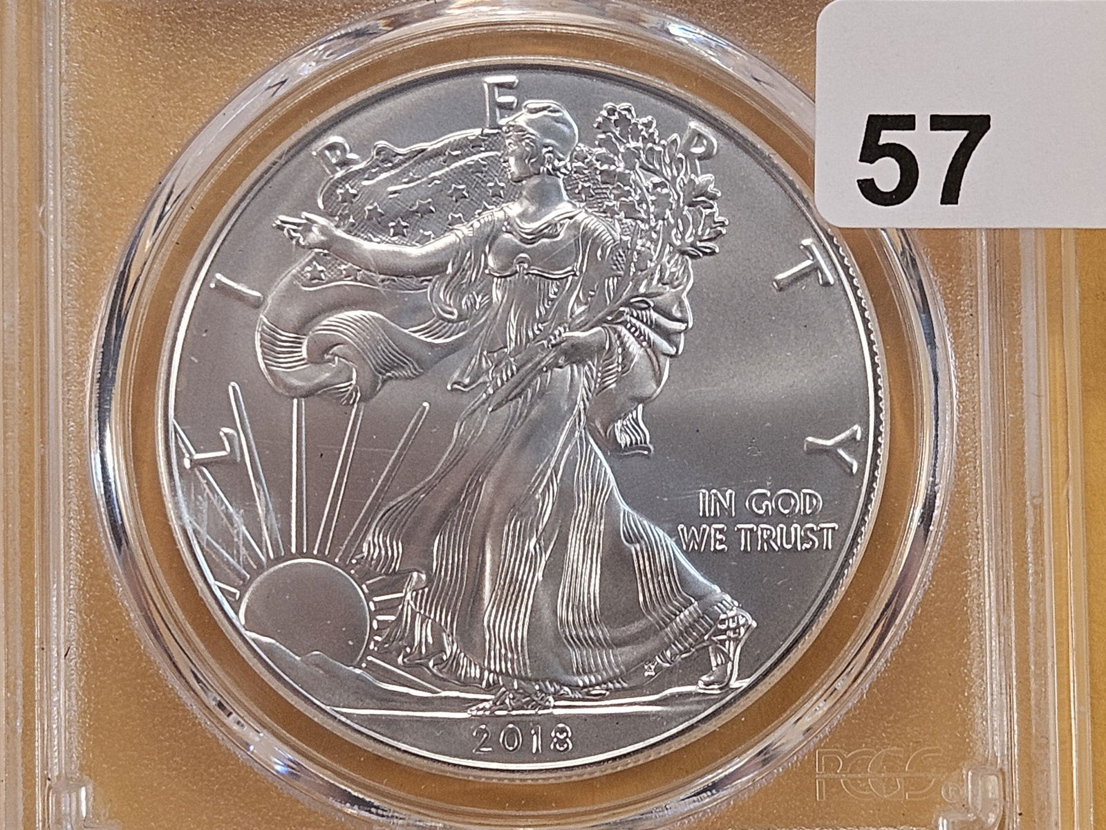 PCGS 2018-(W) American Silver Eagle in Mint State 69 (1 of 4)
