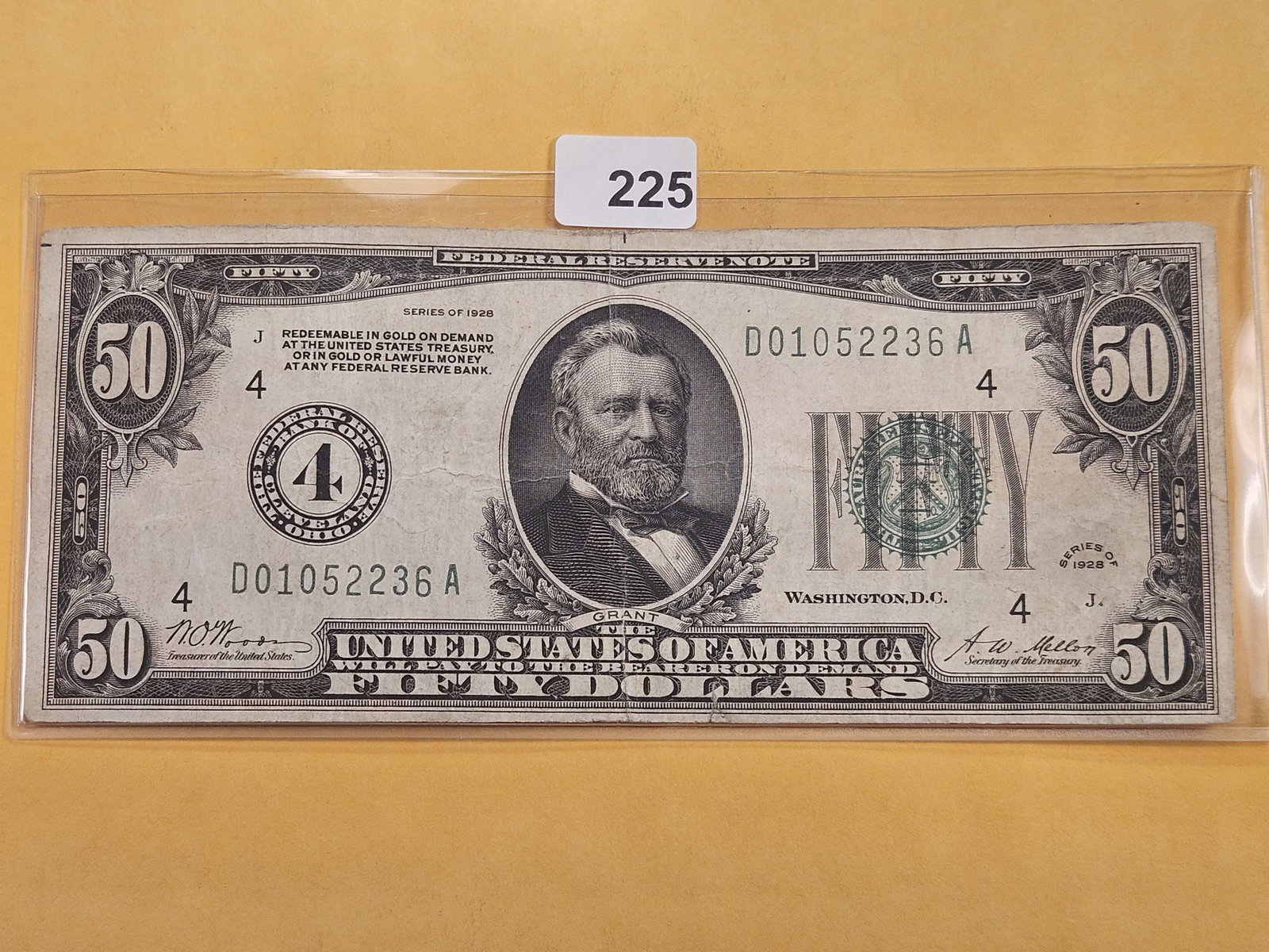 Series 1928 Fifty Dollar Federal Reserve Note: Bank of Cleveland, Ohio