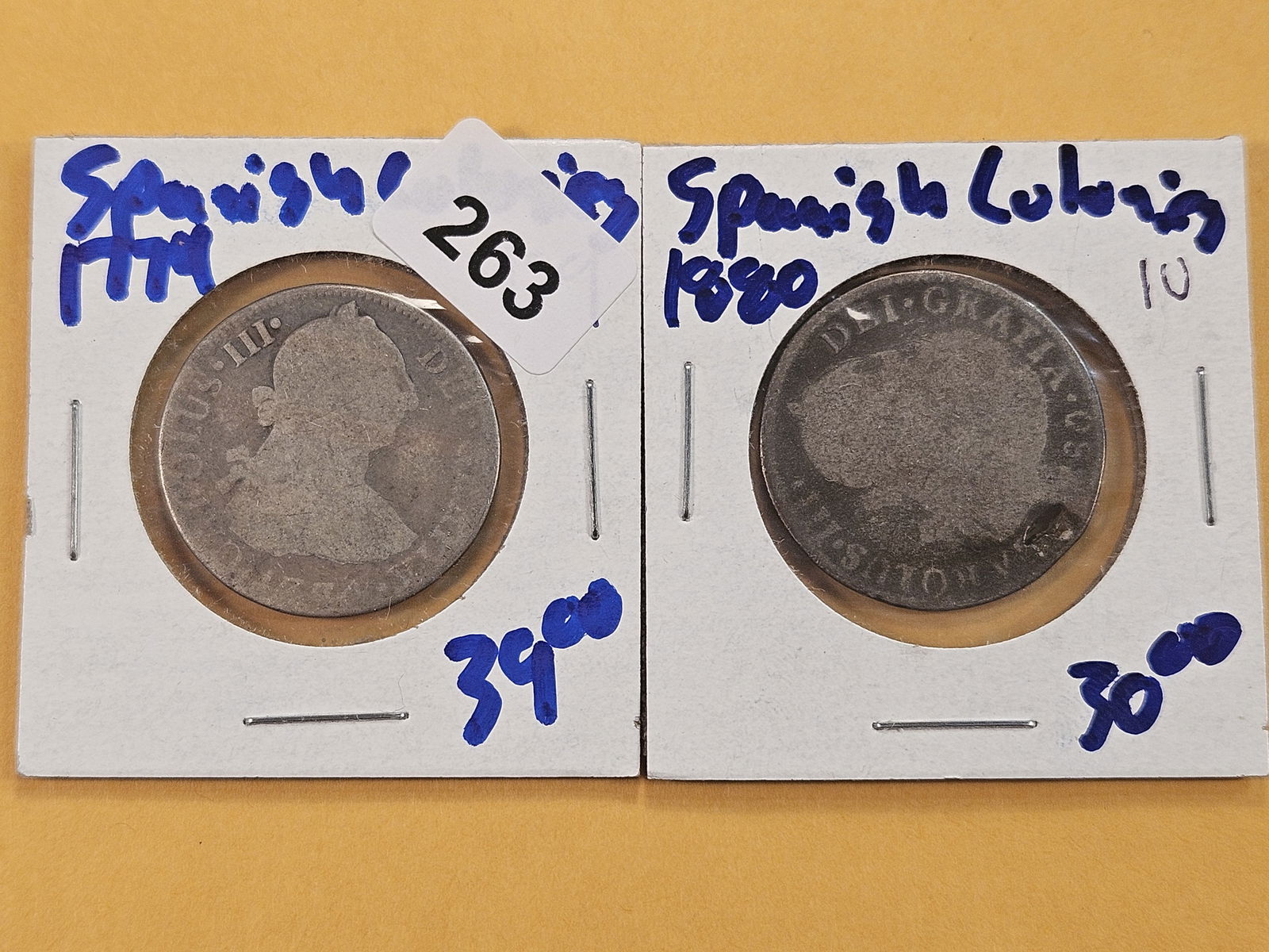 Two Spanish Colonies Silver 2 Reals (1 of 6)