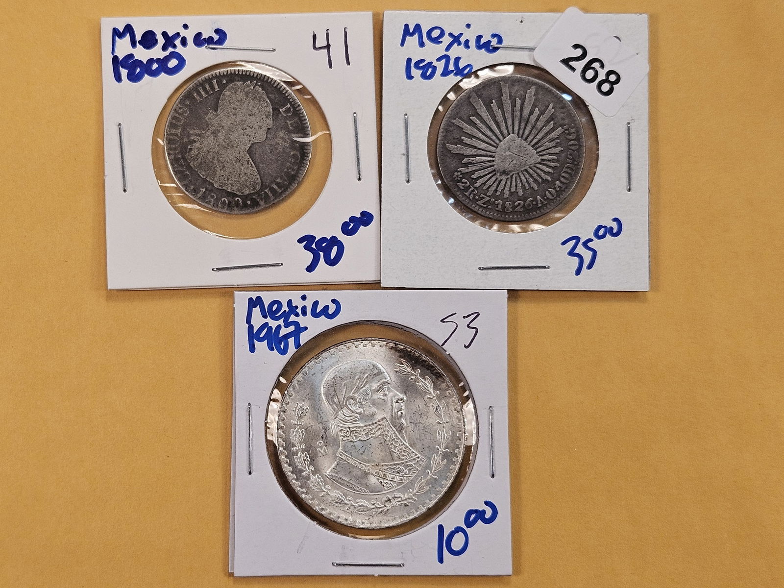 Three Silver Coins from Mexico (1 of 8)
