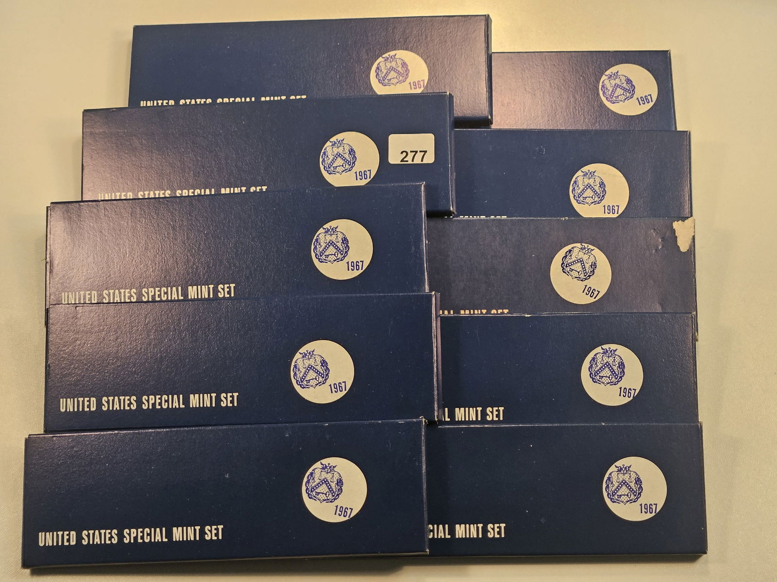 Ten 1967 United States Silver Special Mint Sets (1 of 2)