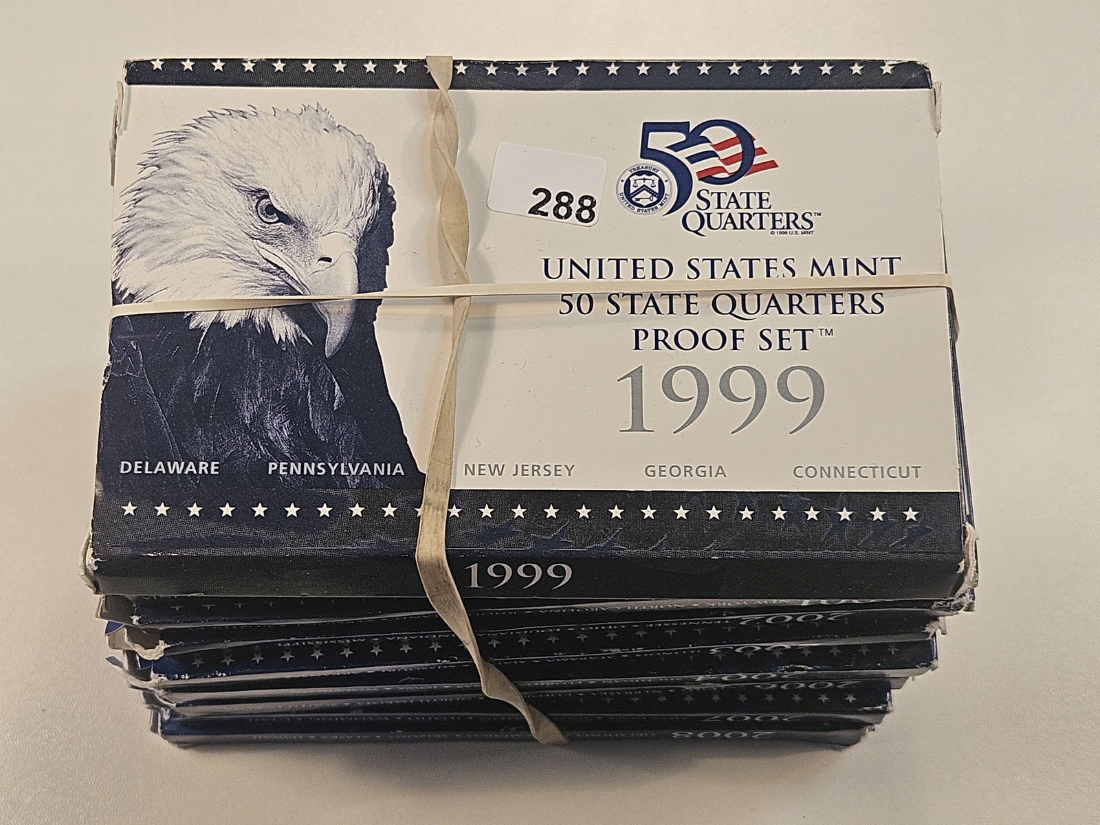 Ten United States Proof Quarter Sets (1 of 2)