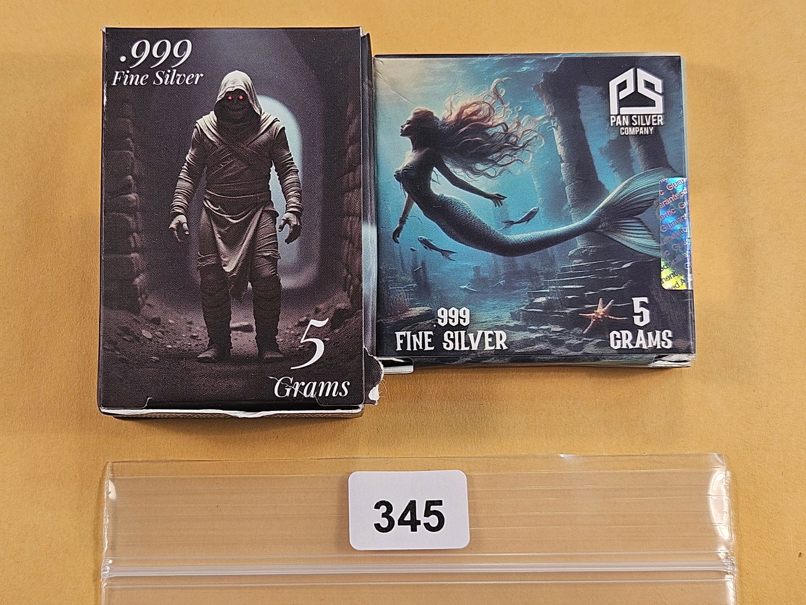 Two Five Gram .999 Fine Silver Art Bars (1 of 4)