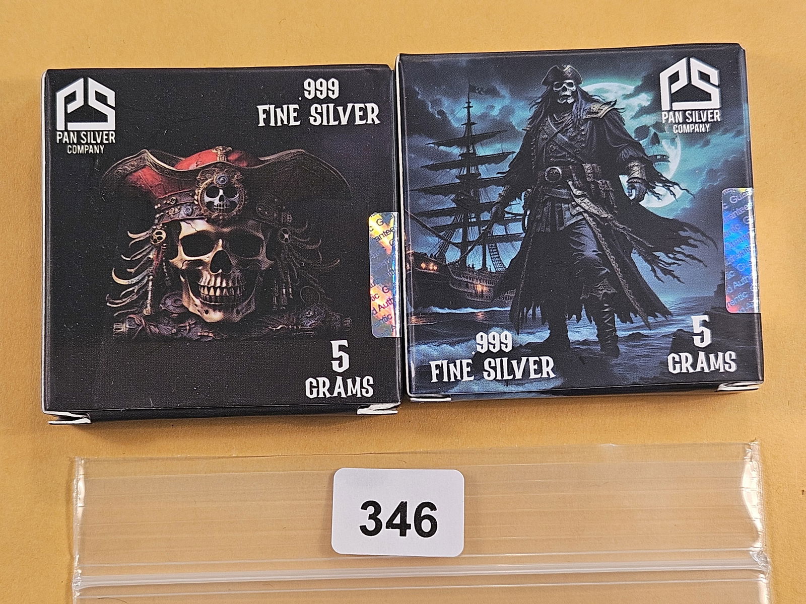 Two Five Gram .999 Fine Silver Art Bars (1 of 4)