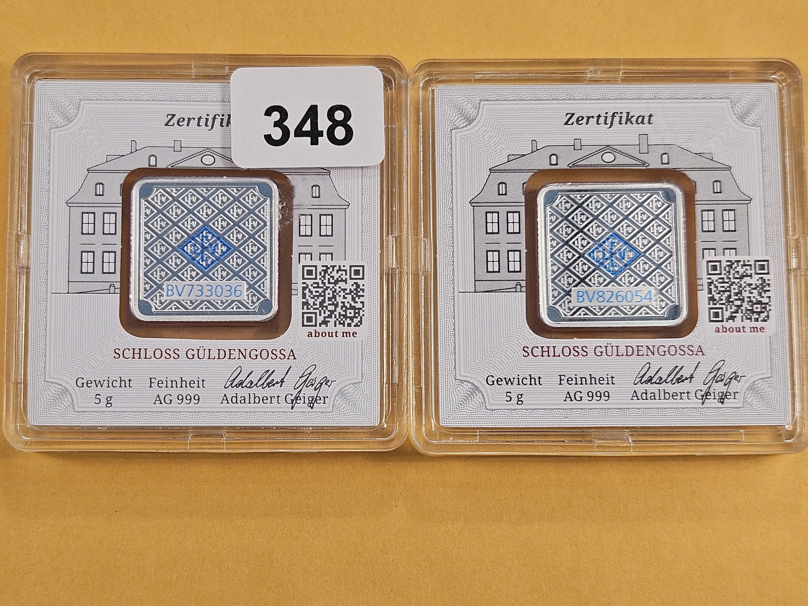 Two Five Gram .999 Fine Silver Bars (1 of 3)