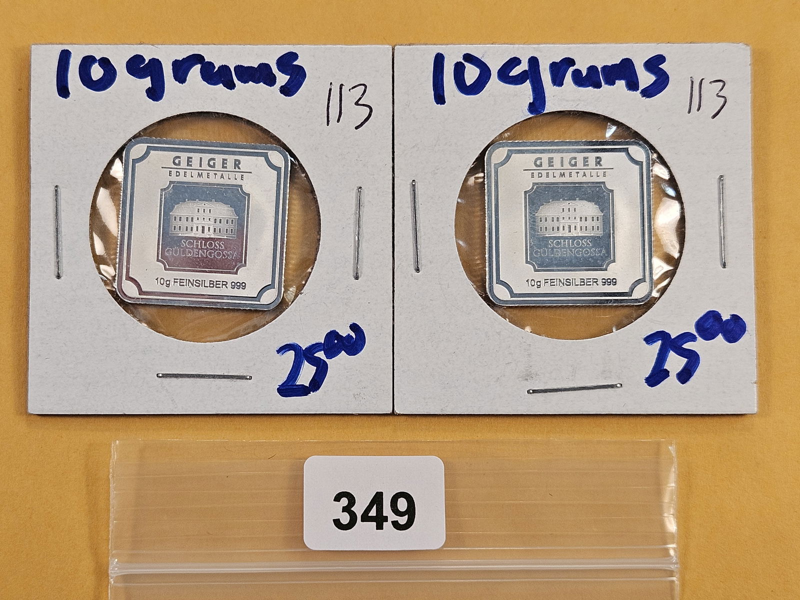 Two Ten Gram .999 Fine Silver Bars (1 of 4)