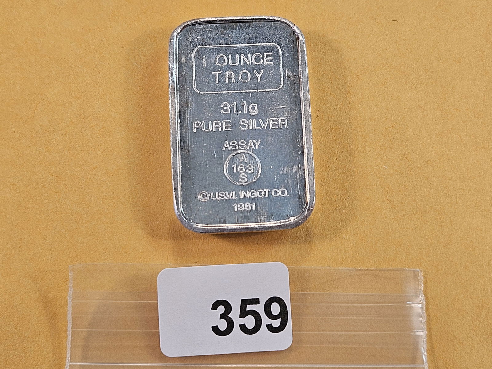 One Troy Ounce .999 Fine Silver Bar (1 of 3)