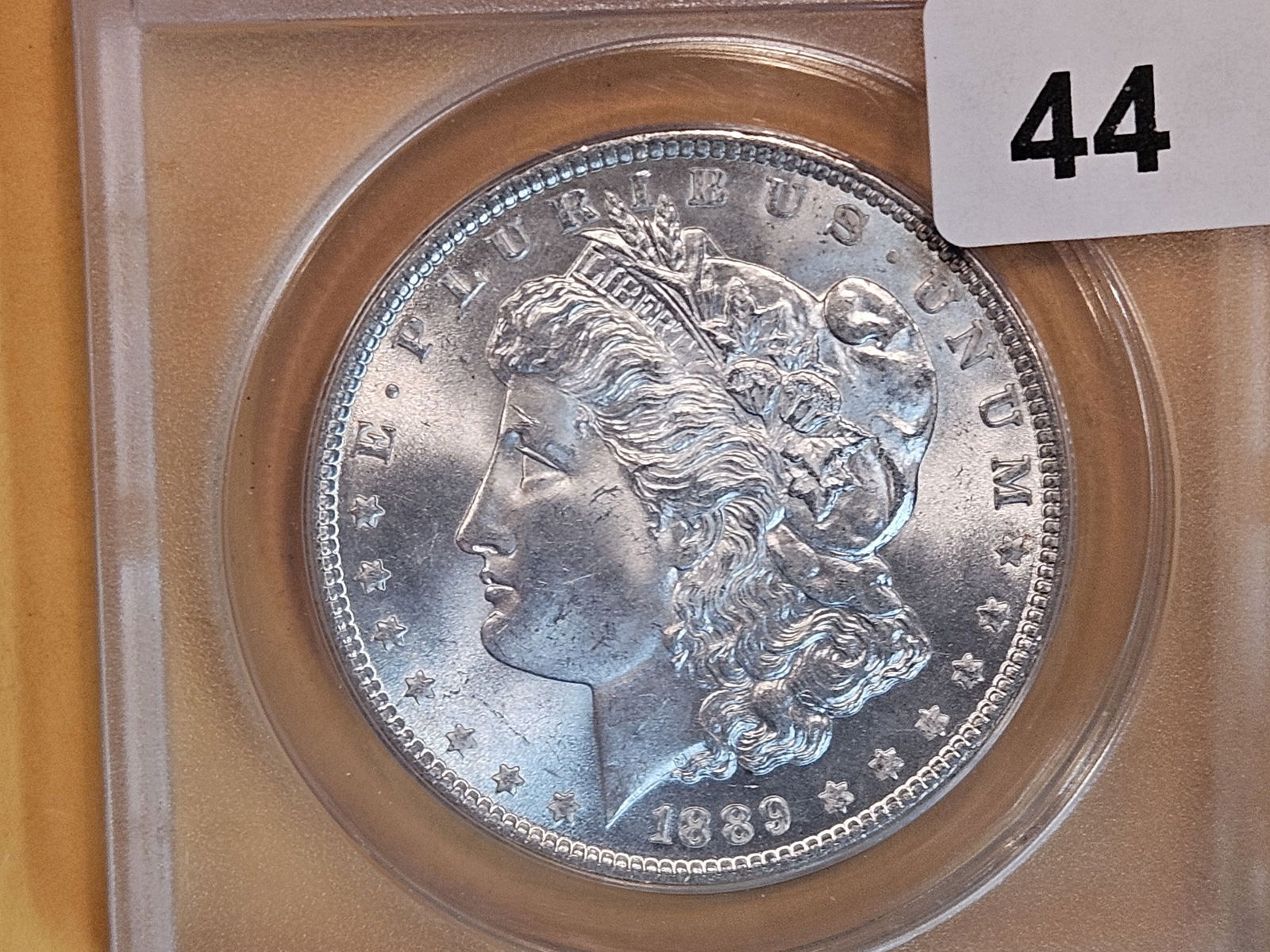VAM! ANACS 1889 Morgan Dollar in Mint State 64 (1 of 4)