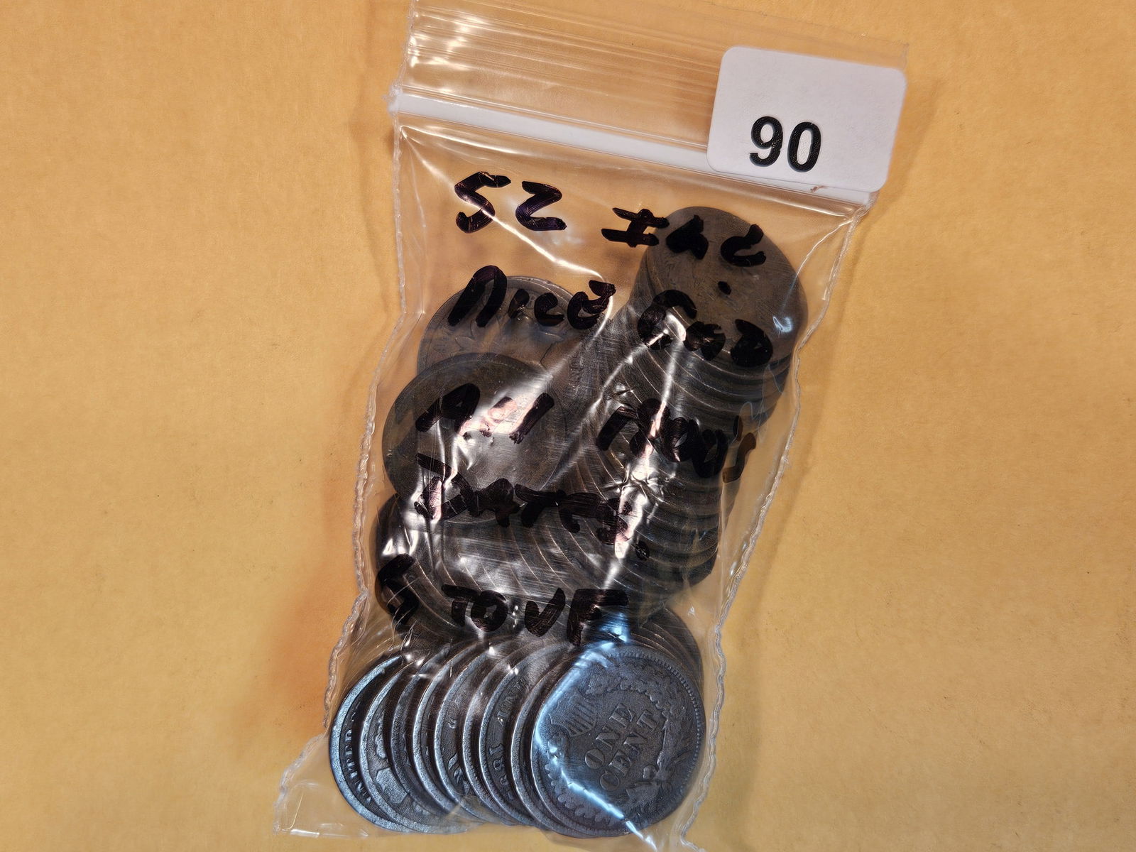 FIFTY-TWO Indian Cents (1 of 2)