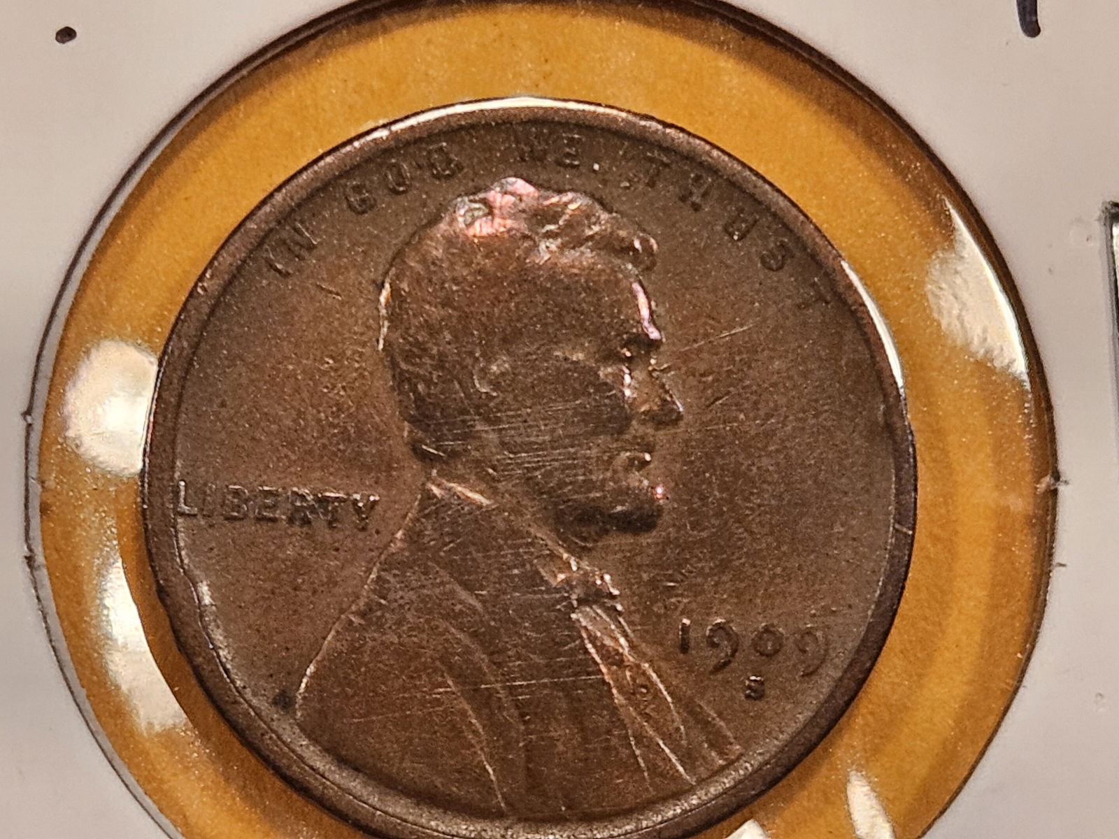 ** KEY DATE ** 1909-S Wheat cent in Fine (1 of 5)