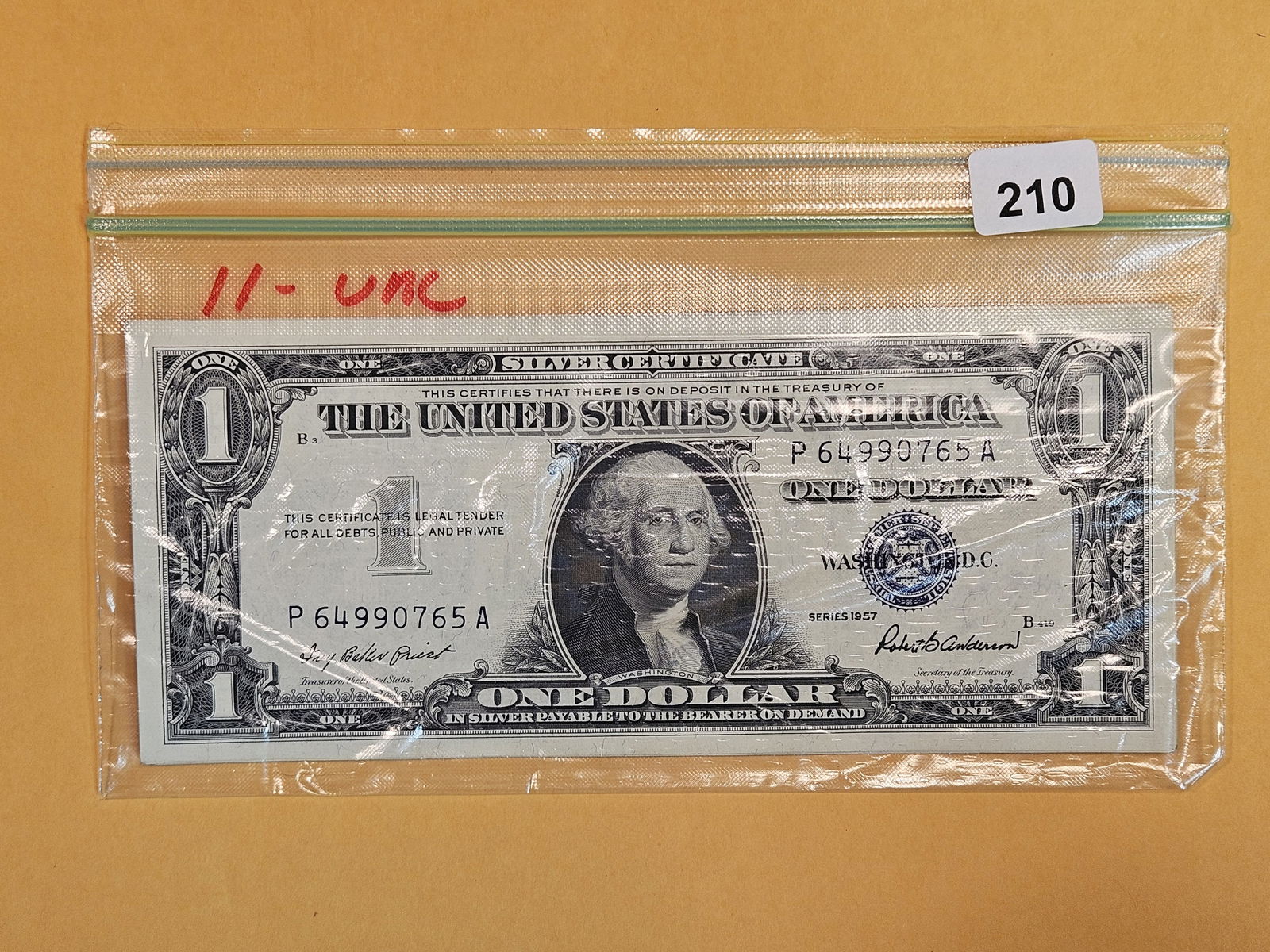 Eleven Crisp Uncirculated One Dollar Silver Certificates (1 of 2)