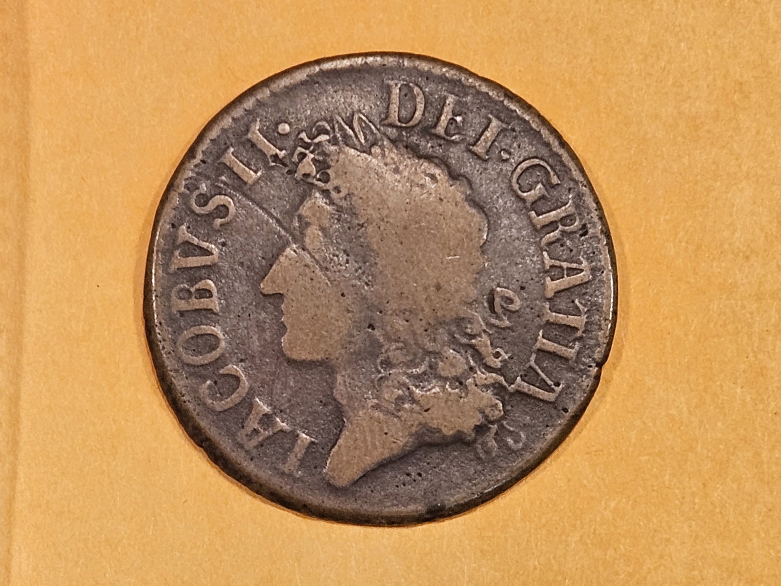 1690 May Irish half-crown Gun Money in Fine: KM 101. Small